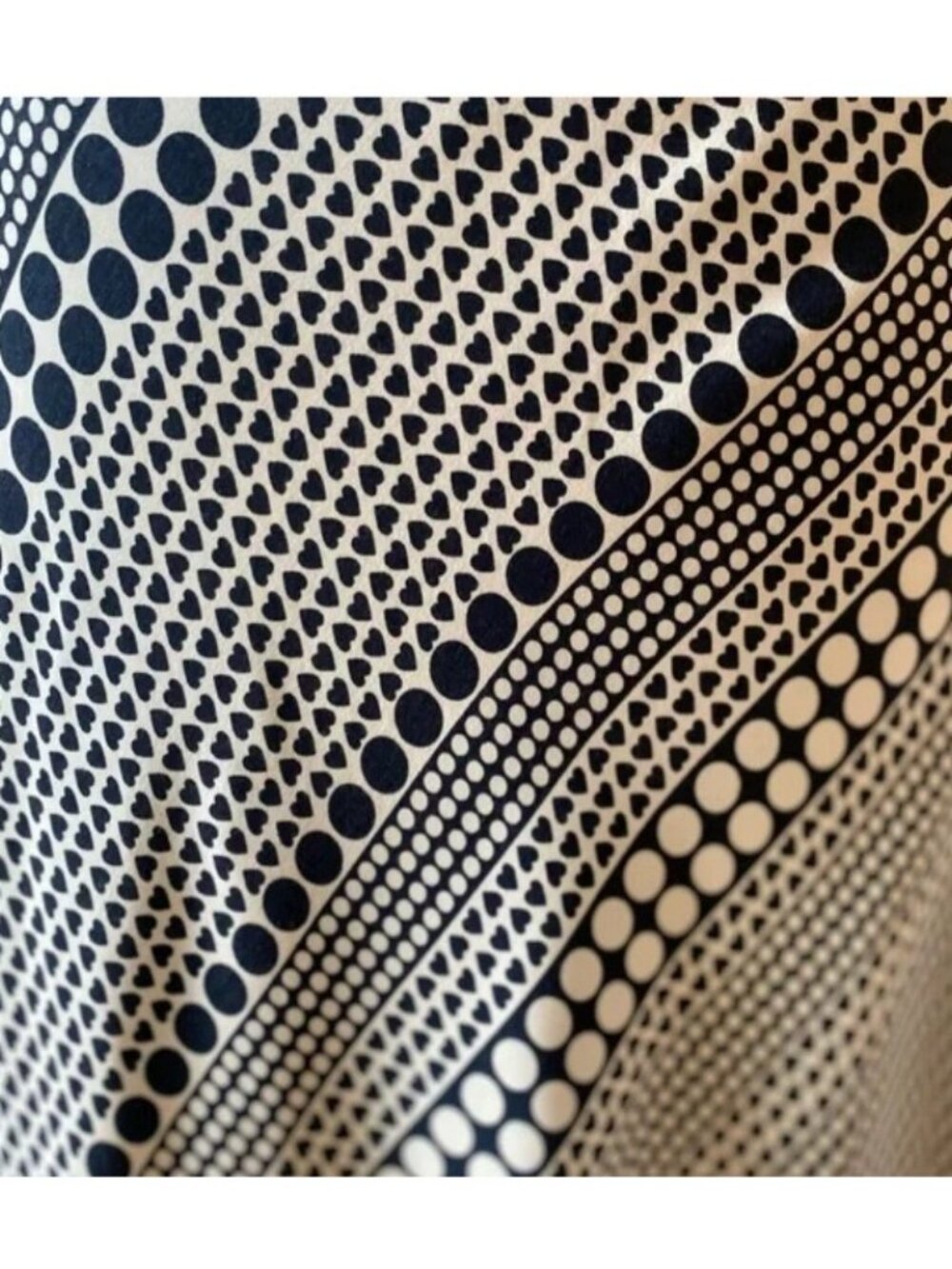 Philosophy Republic Clothing Navy White Polka Dot Midi Skirt A Line Size M - Picture 9 of 10